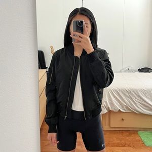 Black Bomber Jacket